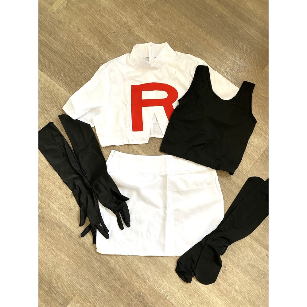 Halloween Cosplay Costume Team Rocket Jessie W M Medium Pokemon Jesse Villain